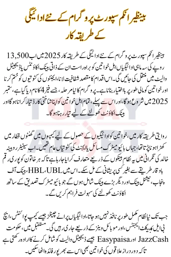 BISP 8171 New Payment Method 2025 – Get Payments via Bank Account & Digital Wallet