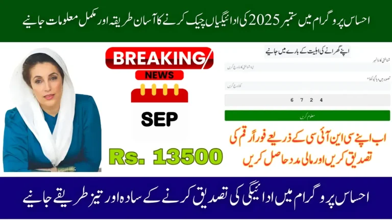 Ehsaas 8171 New Payment September 2025 Check Online