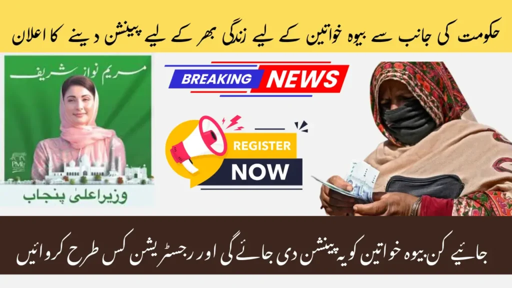 Punjab Widow Lifetime Pension Program - Financial Assistance For Widows